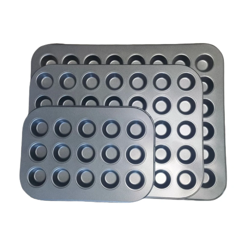 Mini Cupcake Pan 48-Cup Nonstick Mini Muffin Pan Carbon Steel