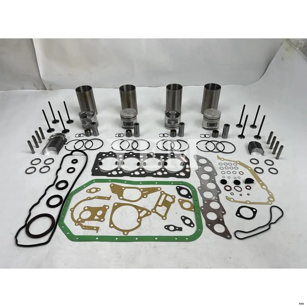 4D56 Overhaul Rebuild Kit With Piston Rings Liner Bearing Valves Head Gasket Set for Mitsubishi