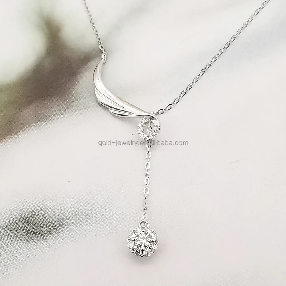 Solid Gold Jewelry 18k Diamond Necklace Gold Jewelry Pawnable 18k Chain