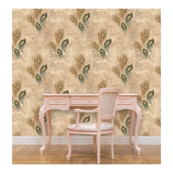 Home Interior Wallpaper Rolls Floral Design Wallpaper PVC Wallpaper For Wall Decor