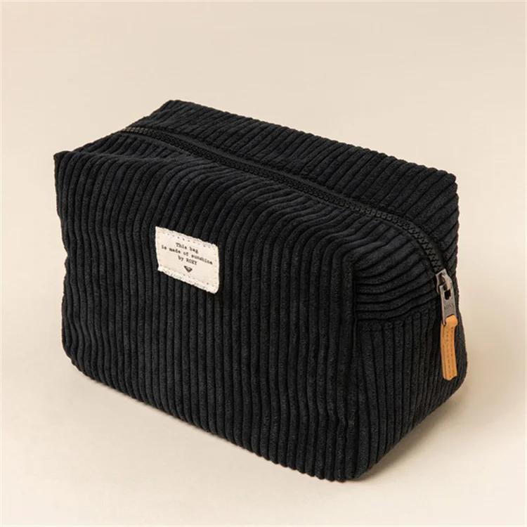  Corduroy Large Makeup Bags with Small Checkered Makeup Bag  Cosmetic Bags for Women Aesthetic Stuff Travel Pouch Case Bags Purse  Essentials : Beauty & Personal Care