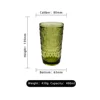 XR633 Green sunflower design highball glass