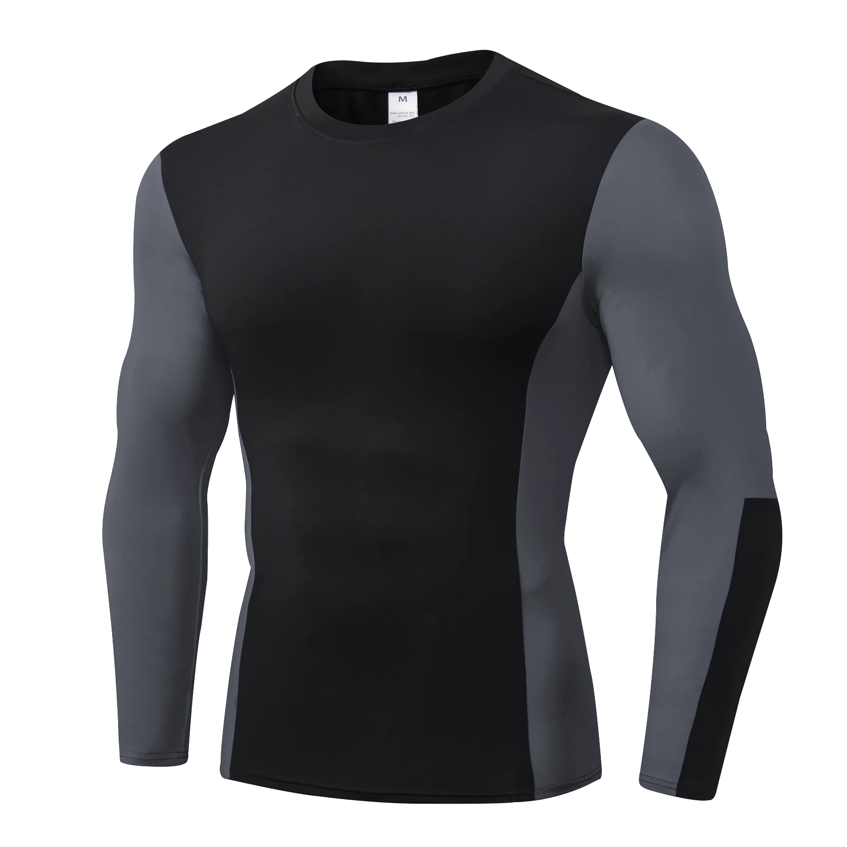 Runhit Compression Shirts for Men Long Sleeve Cool Dry Athletic Workout Tee Shirts Fishing Sun Shirts Sports Thermal Tights 