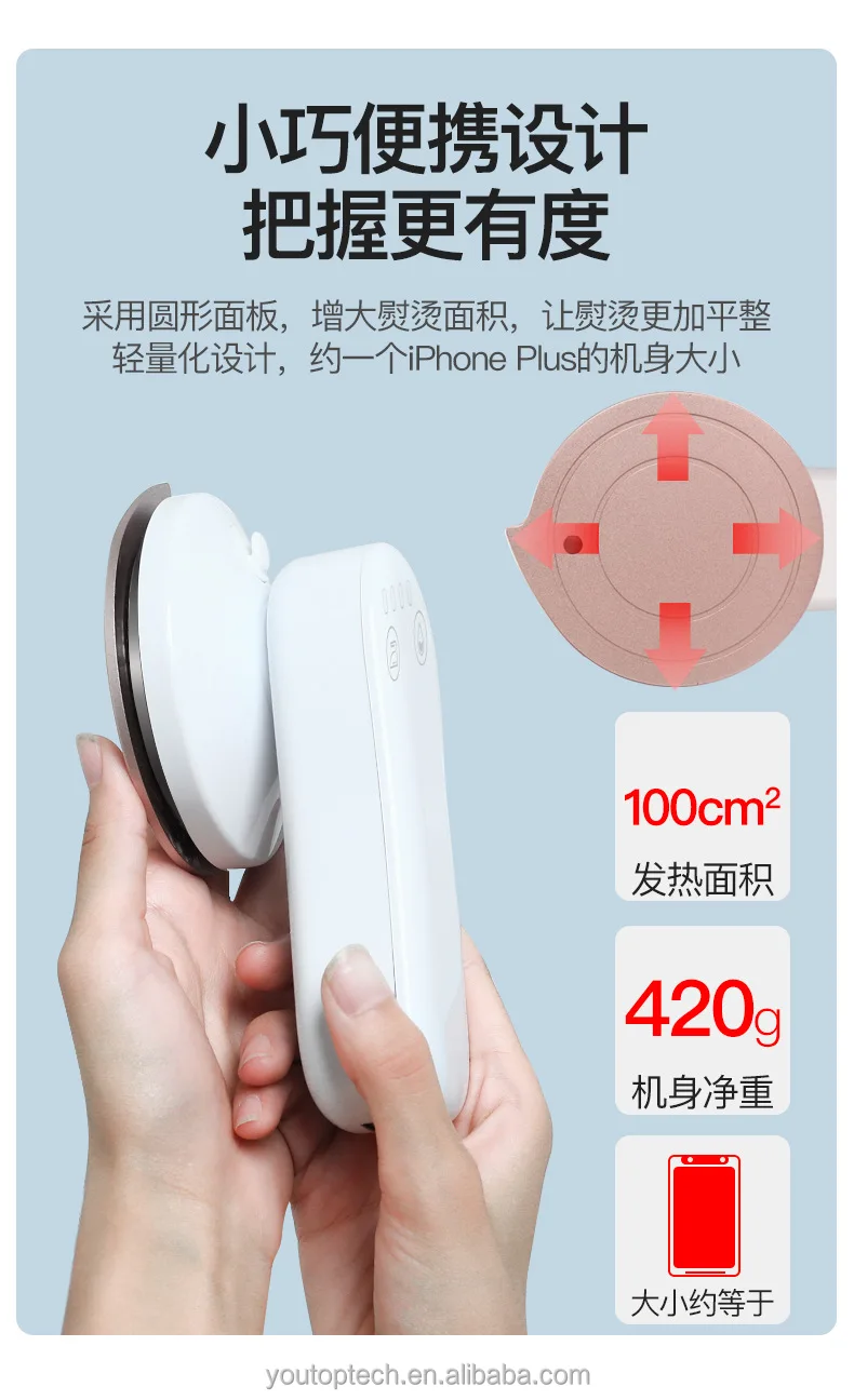 3 In 1 Wireless Handheld Iron /Power Bank/ Hair Ball Trimmer