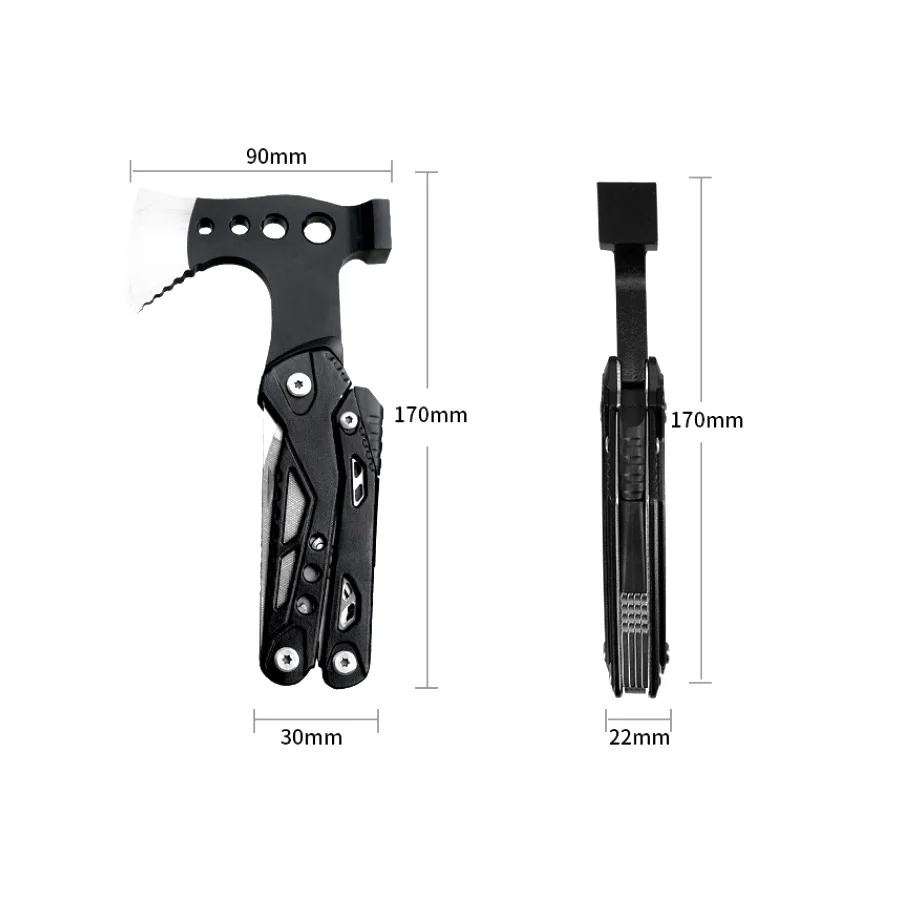 Most Popular Hammer Camping Portable Multi-function Tool Knife Survival axe With Pliers