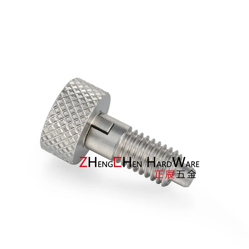 product factory customized stainless steel knurled knob hand retractable spring plunger with locking handle-62