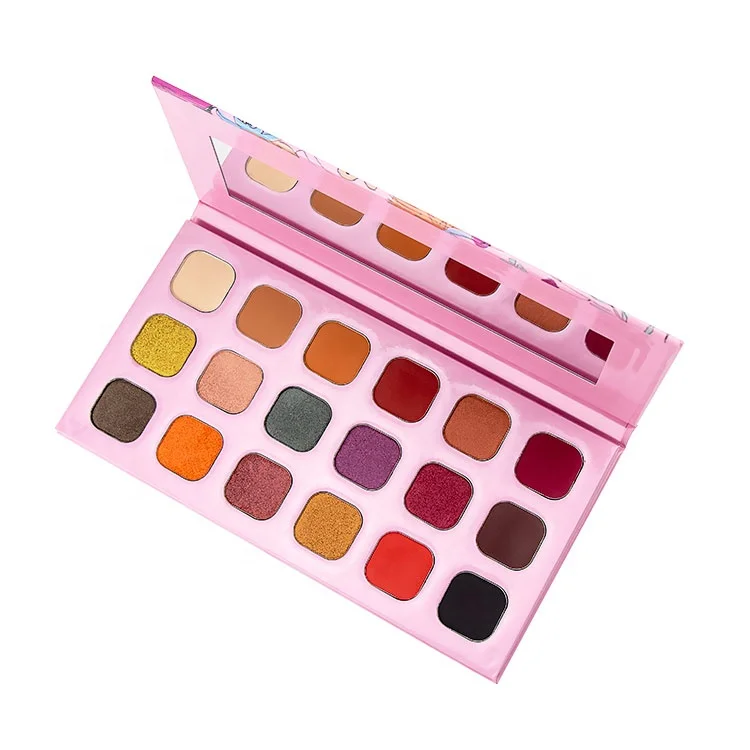 New Product Lady Cosmetics Custom Pink Neno Eyeshadow Palette Private Label