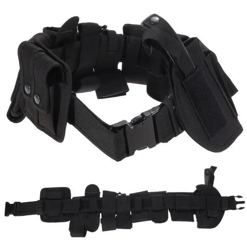 Adjustable Strap Multifunctional Security Outdoor Tactical Training Duty Belt With Pouch Set Multi Function Tactical Belt