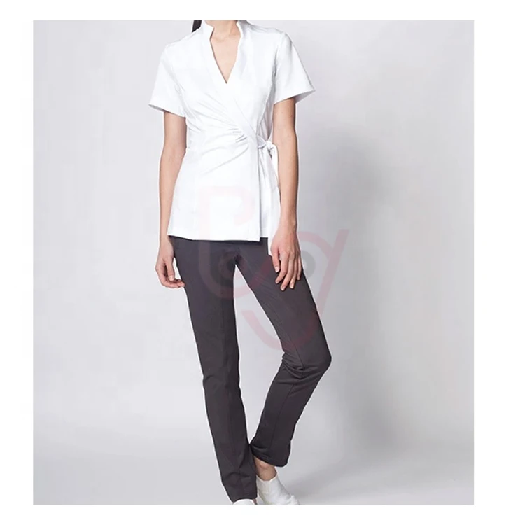 Latest Style Custom Stylish Uniform Beauty Salon Spa Uniform for Lady