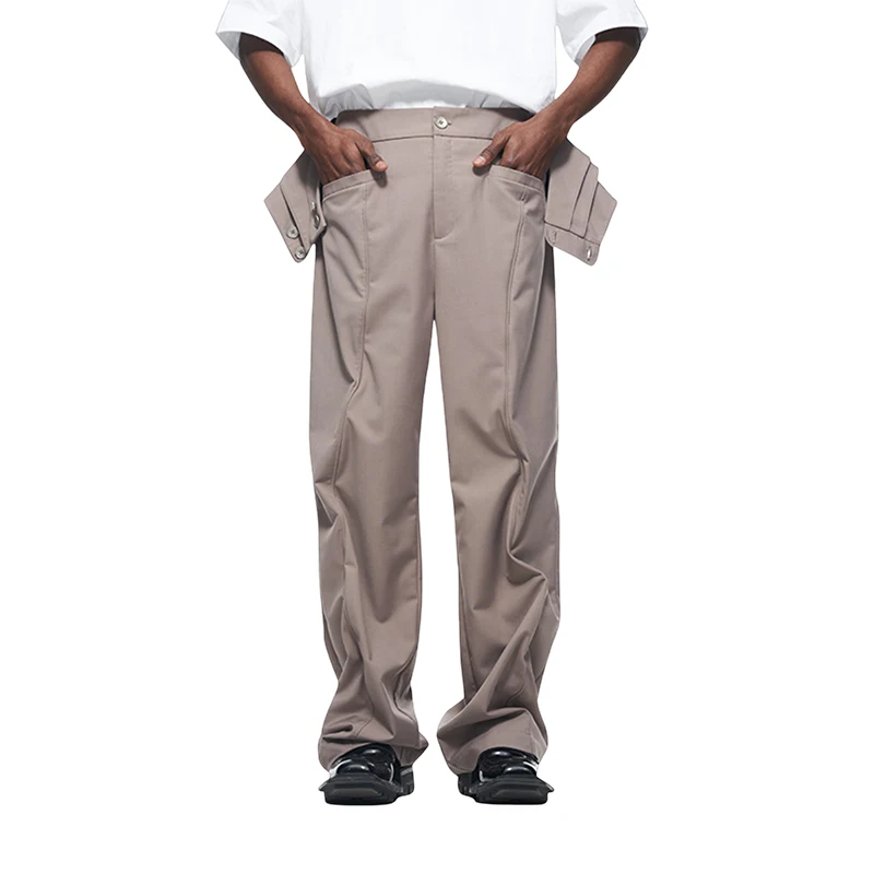 Custom Sweat Street Wear Baggy Cargo Pants Men Track Sweatpants Paint Splatter Straight Leg