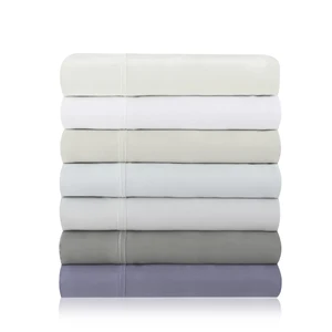 Custom Hotel Stripe Bed Sheet Set 60% Cotton 40% Polyester 200 Thread Count Premium Bedding