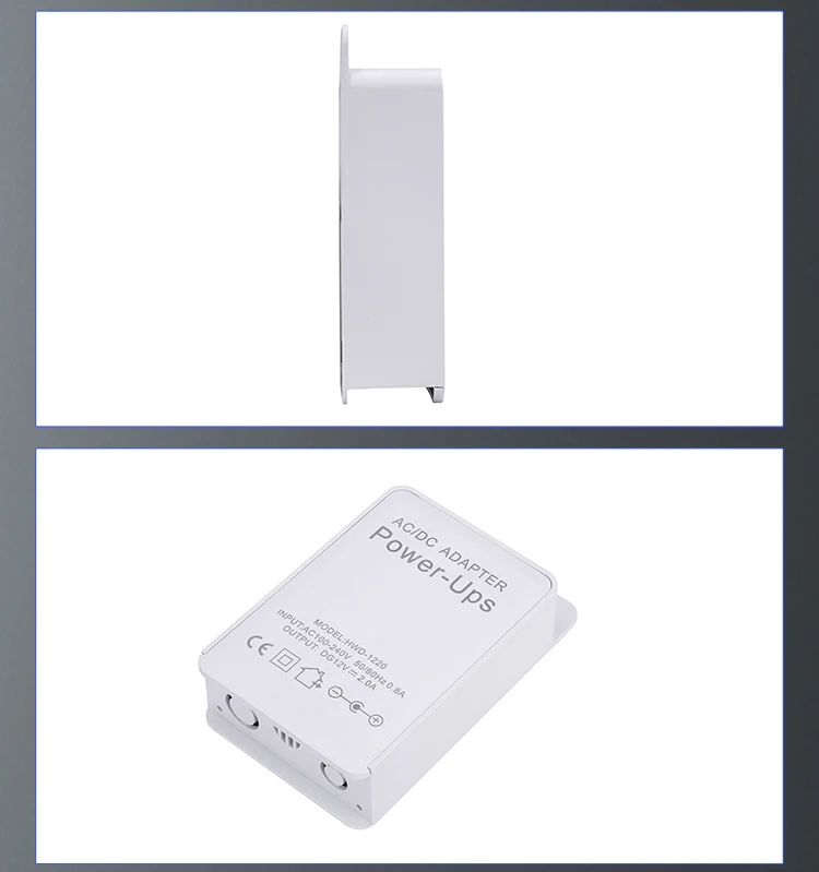 Mini 1200mAh UPS Uninterruptible Power Supply AC 100V/240V DC 12V 2A Output 24W for Wifi Router CCTV Camera Battery Replacement