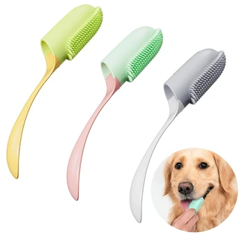 2024 Upgrade Dog Toothbrush for Medium and Large Dogs Finger Toothbrush for Pet Grooming Enhanced Dental Care Product