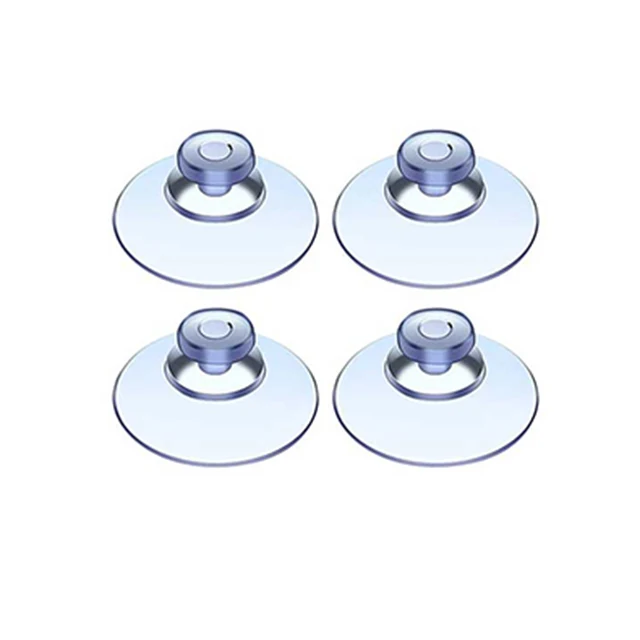 PVC Clear Bathroom Suction Cup with Top and Side Pilot Holes for Glass Table and Window Walls Customizable Cutting Processed