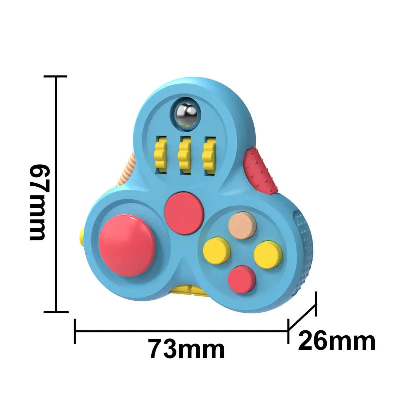 Details about   Stress Reducer Fingertip Spiral Hand Toys Firm Relieve Anxiety Finger Top Toy 