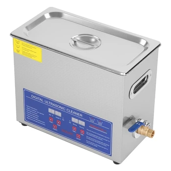 6l Digital Ultrasonic Cleaner Bath Stainless Steel Industry Heated ...