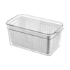 Caja de almacenamiento con escurridor.
