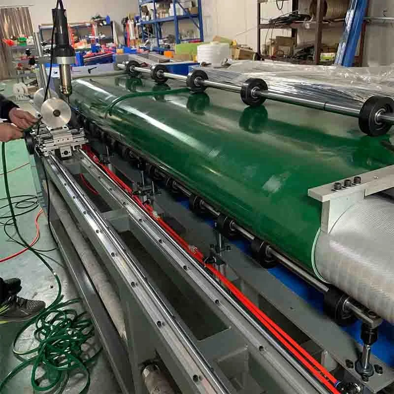 LOYICN Guide Tracking Welding Machine for Installation  PVC PU Guides Strip Ropes on 3000 mm Conveyor Belt