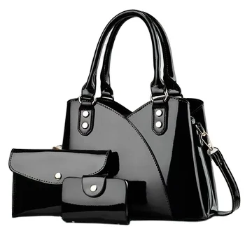 Sac Tendance 2024 Women Handbag Set Pu Large Capacity Fresh Crossbody Bag Stylish Color-matching Shoulder Bag