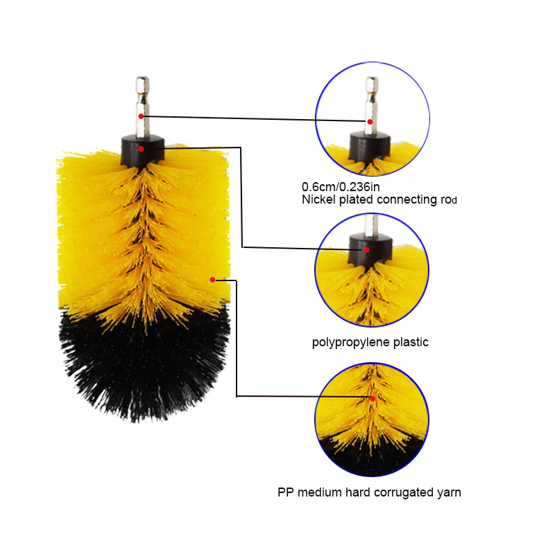 Drill Brush Scrub Pads Power Scrubber Cleaning Kit for Cleaning Pool Tile