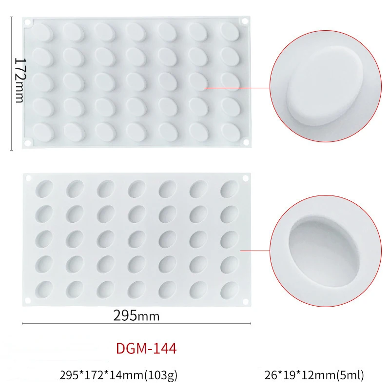 2023 Circle Chess Pieces Oval Custom Vortex Shape Square Chocolate Bar Silicone Chocolate Mold for Chocolate and Candy
