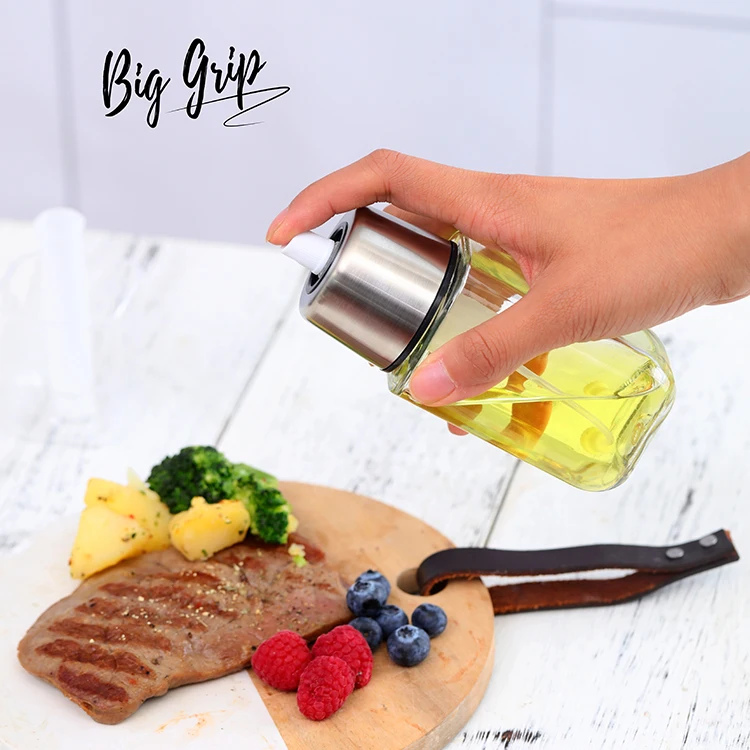 Olive Oil Sprayer for Cooking Refillable Oil Dispenser Bottle square Oil and Vinegar Mister