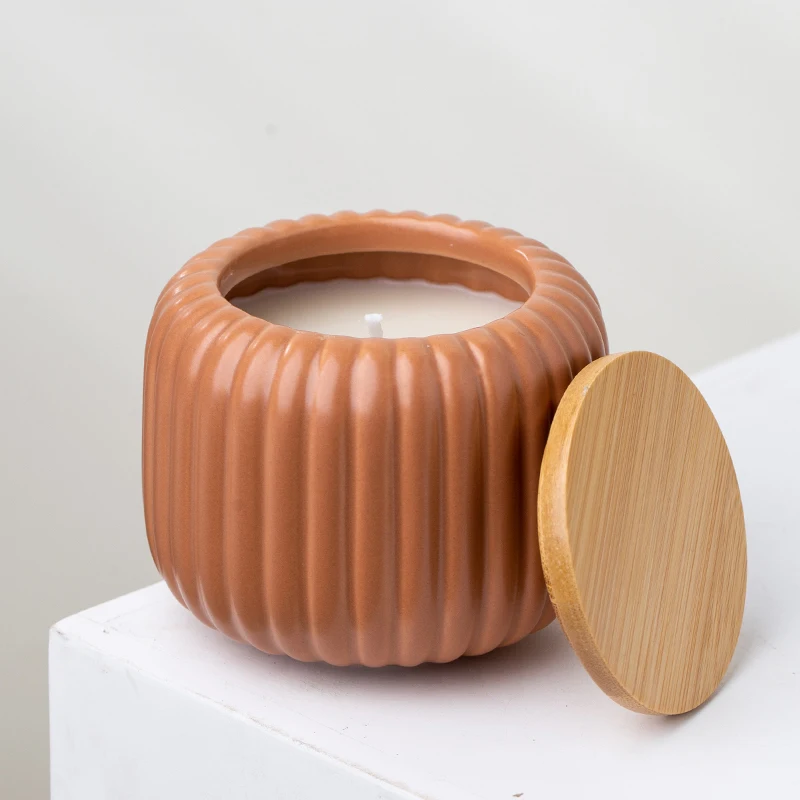 Yuanwang Modern Unique Custom Jar Wholesale Candle Vessels With Lid