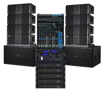 Professional audio Dual 10inch line array speaker system pa system outdoor concert sound system