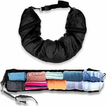 Customization Convenient Personality Water Resistant Travel Neck Pillow With Clothes Storage Car Airplane Travel Tube Pillow