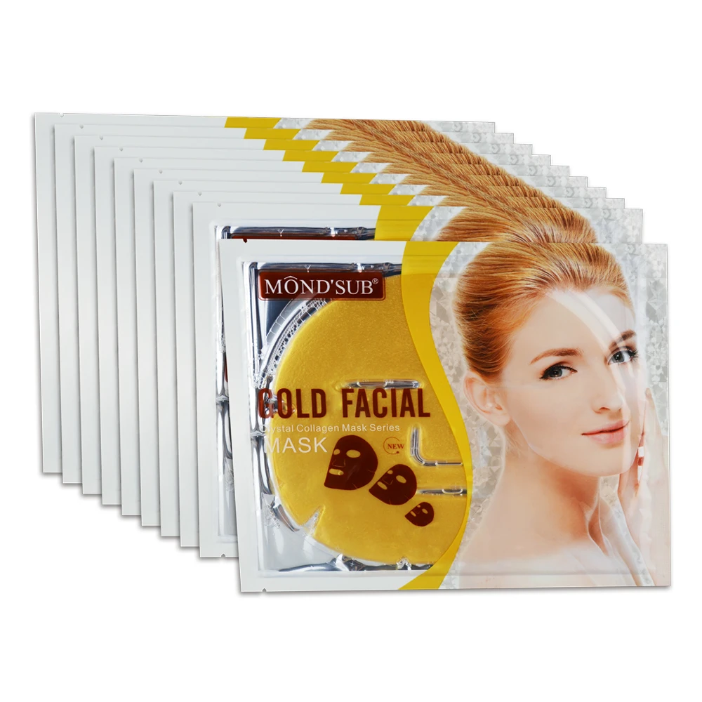 MONDSUB Factory Golden Bio Collagen Anti Aging Anti Wrinkle Gold Collagen Crystal Facial Mask
