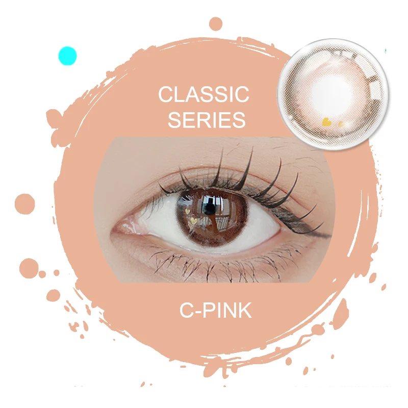 H Sale Classic Color Contact Lenses PP Pack Bags Soft Cosmetic Color Water 38% Low Price Made In China