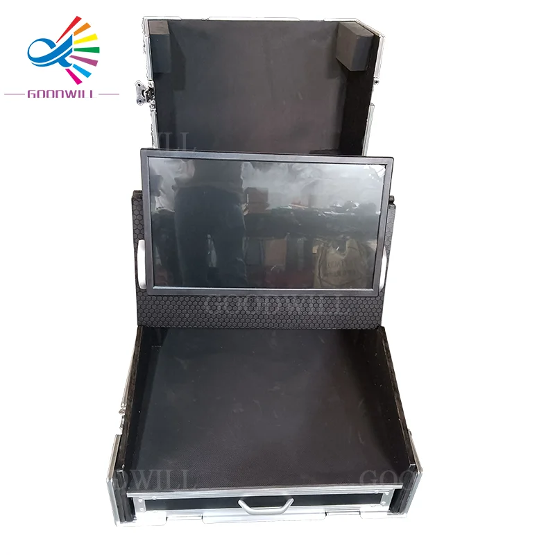 Goodwill Customized Flight Road Case for 1pcs 22'' Screen OnPC and Command Wing OEM Support