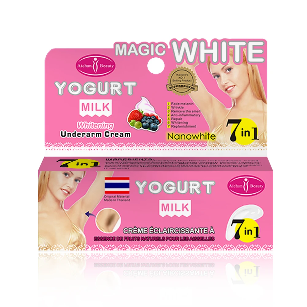 OEM Private Label Milk Armpit Skin Fade Dark Spot Underarm and Body Whitening Underarm Cream