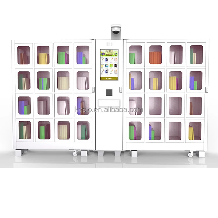 Walk Through Machine For Library 24 Hours Self-service Library Smart UHF RFID Locker Cabinet Smart ...