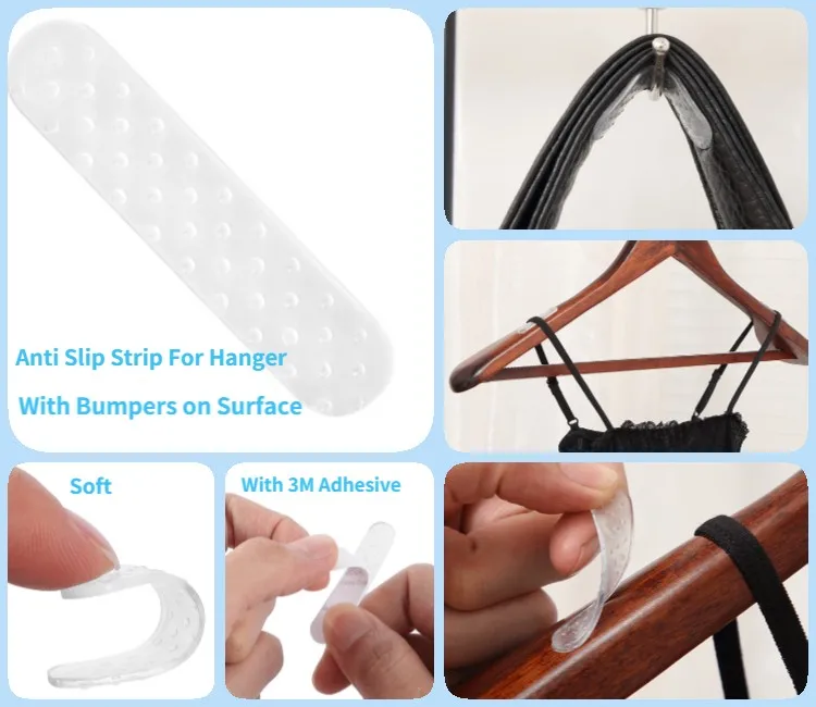 20Pieces Non-Slip Shoulder Grips Pads Clothes Shirt Clothes Hangers Strips 