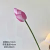 Un capullo de flor de color púrpura rosado