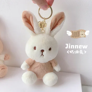 Factory Custom Wholesale Stuffed Plush Bunny Rabbit Key Chains Animals Ornaments Pendant Easter Basket Bunny Stuffers Plush Toy