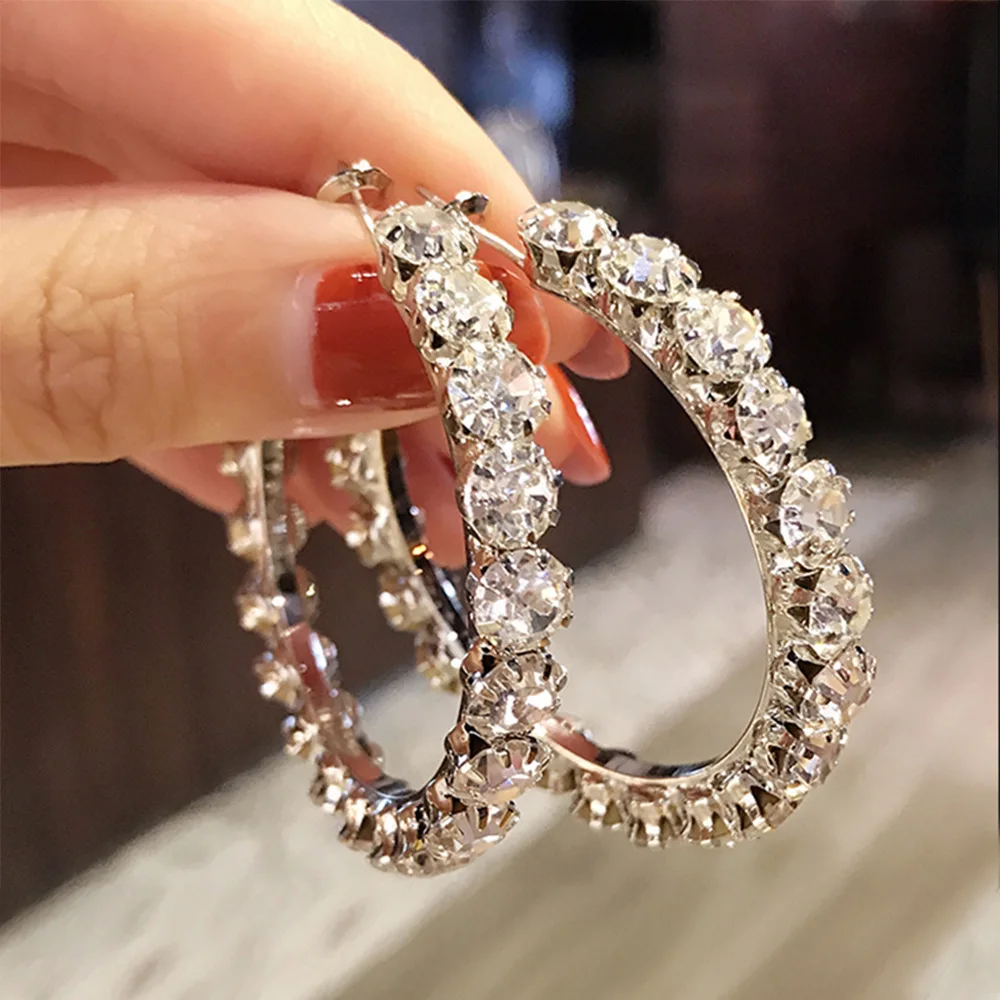 Louis Vuitton Diamond White Gold Hoop Earrings – Opulent Jewelers