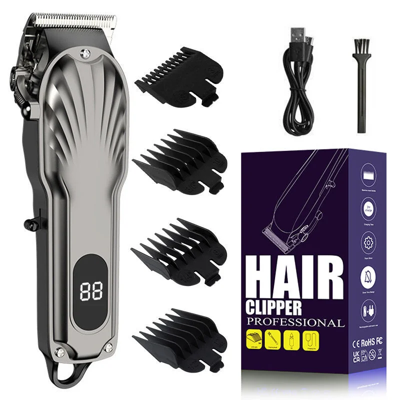 Hair Clipper Made with Professional Cordless Electric Trimmer