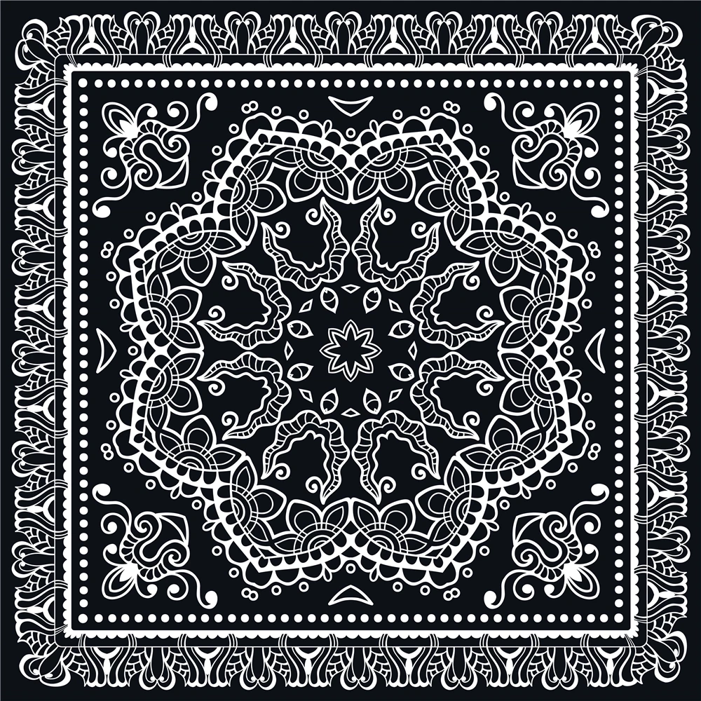 
 Классическая бандана, быстрая доставка, недорогая бандана из хлопчатобумажной ткани с принтом Пейсли  