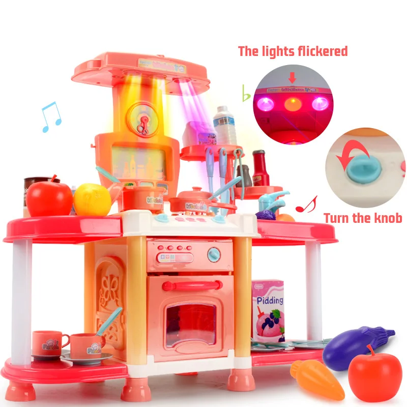 Kid's Pretend Play House Toys Simulation Kitchen Set Role Play Toys For