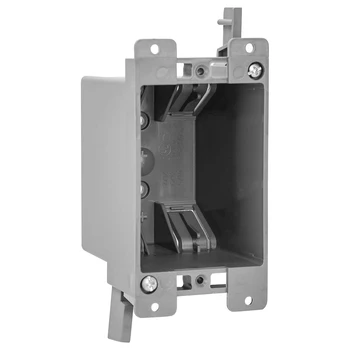 Old Work Electrical Outlet Box 1 Gang,14cu Inch Plastic Electrical Box for Home Improvement