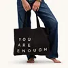 canvas tote bag black