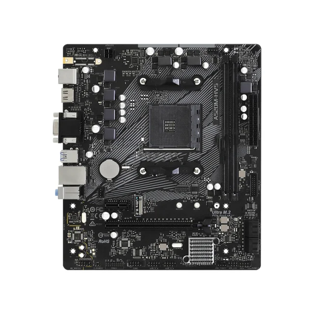 Hot Selling Asrock A520M-HVS Micro ATX DDR4-SDRAM Motherboard for Servers Socket AM4 SATA Hard Drive Interface Integrated