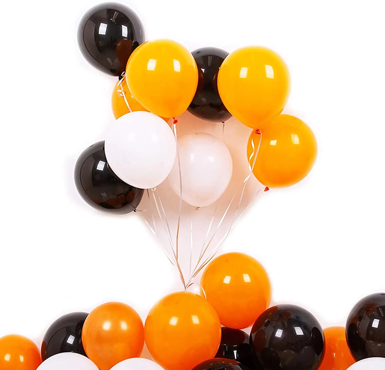 Details about   10x 12" Black/Orange Happy Halloween Latex Balloons Party Decor Kids Decoration 