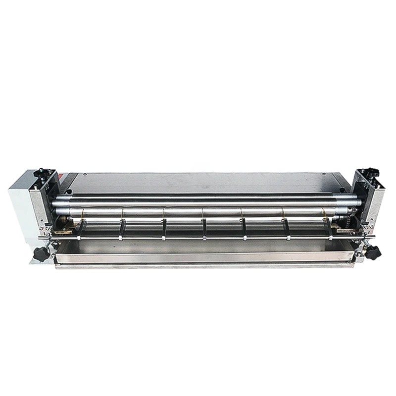 220V 380A Semi-Automatic Small Desktop Gluing Machine Automatic Electric Cold Glue with Wood Case Packaging