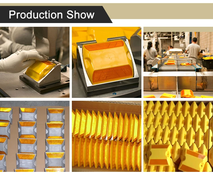Flashing Safety Making Machine Motorway Driveways Aluminium Solar Traffic Plastic Side Light Cat Eye Road Reflectors Stud