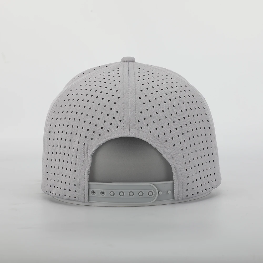 Custom Logo High Quality 5 Panel Laser Cut Hole Perforated Gorras