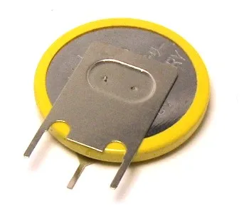 High Quality 3v Lithium Cmos Bios Battery Cr2032 with Solder Tabs Pins Connector for PCB Electric Devices