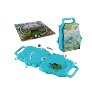 ITTL Car Slot Toy Wind-up Track ABS Plastic Puzzle Game for Kids 2-13 Years